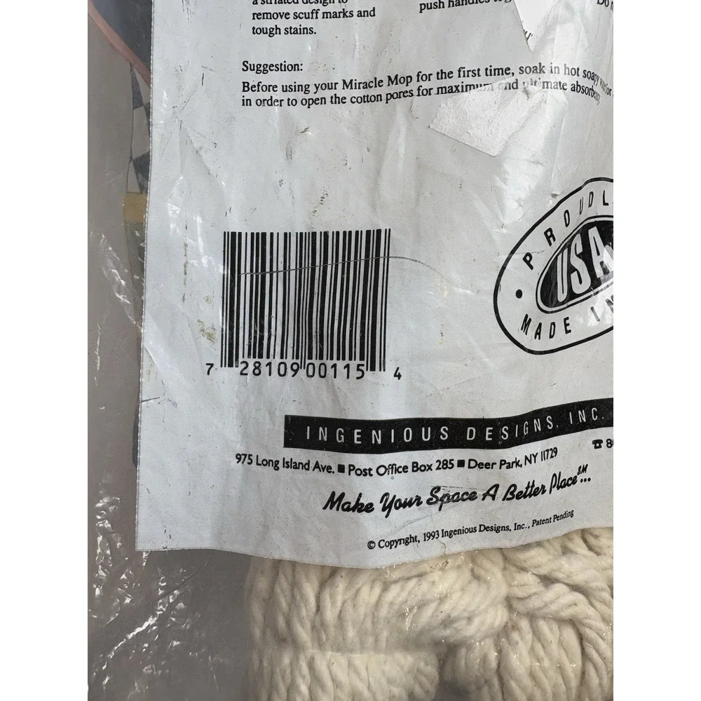 Miracle Mop Refill Replacement Head As Seen On TV Wrings Out Ingenious USA